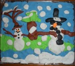 plasticine snowmen