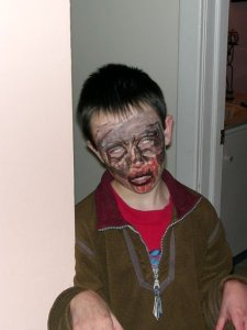 This is not the sort of zombie in my short story, but it's the only zombie I have a photo of. Yet.