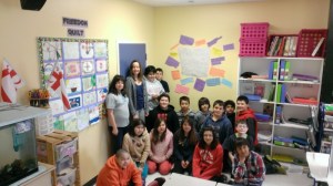 I was charmed by the students of Pictou Landing First Nation School, who made this wall display of dumb jokes and zombie survival tips taken from my website - awesome!