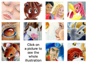 A montage of Sean Cassidy's illustrations