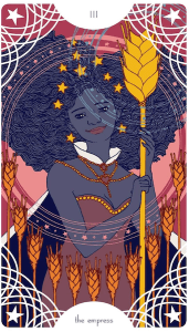The Empress card in the Star Spinner Tarot deck