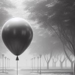A balloon in a park