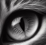 close-up of a cat's eye